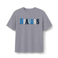 Beavers Denim Patchwork Tee - Bella+Canvas Heather CVC
