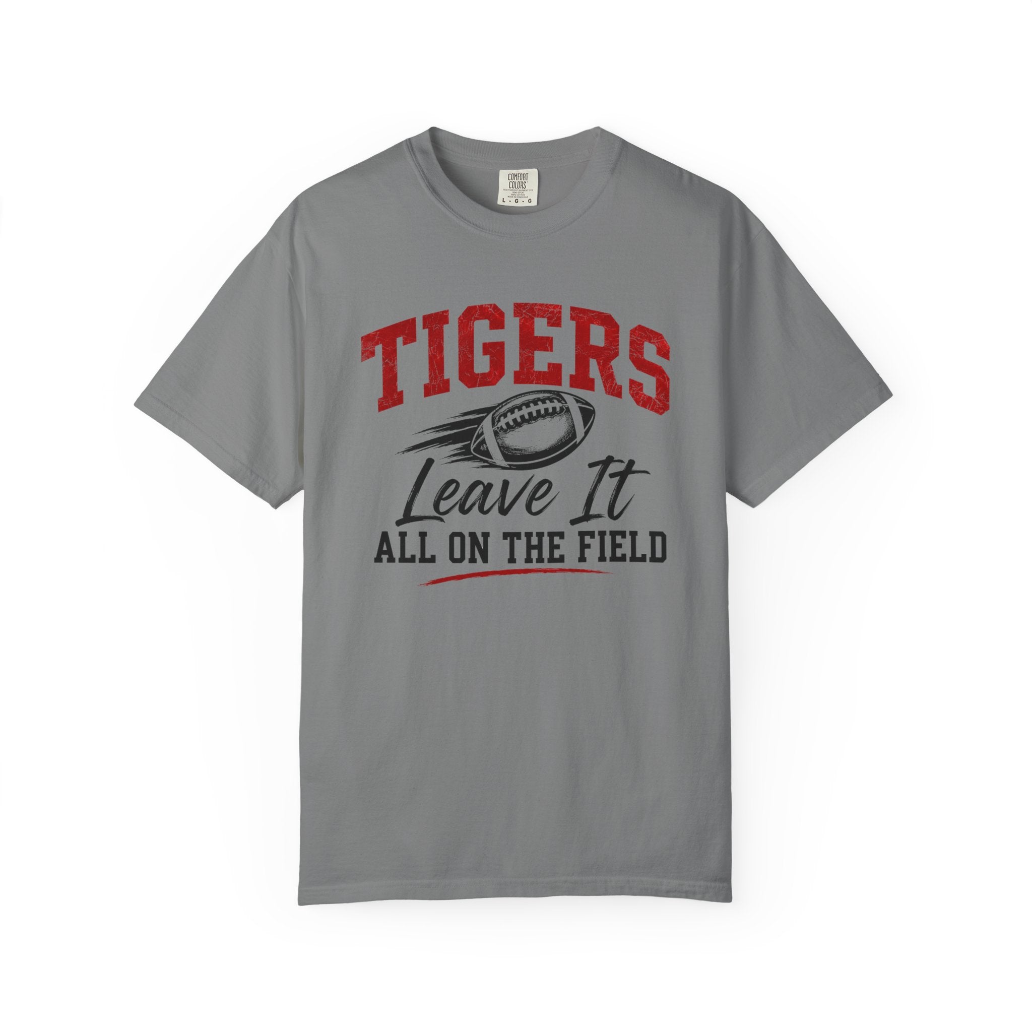 Tigers Leave It All on the Field/Comfort Colors Football Tee