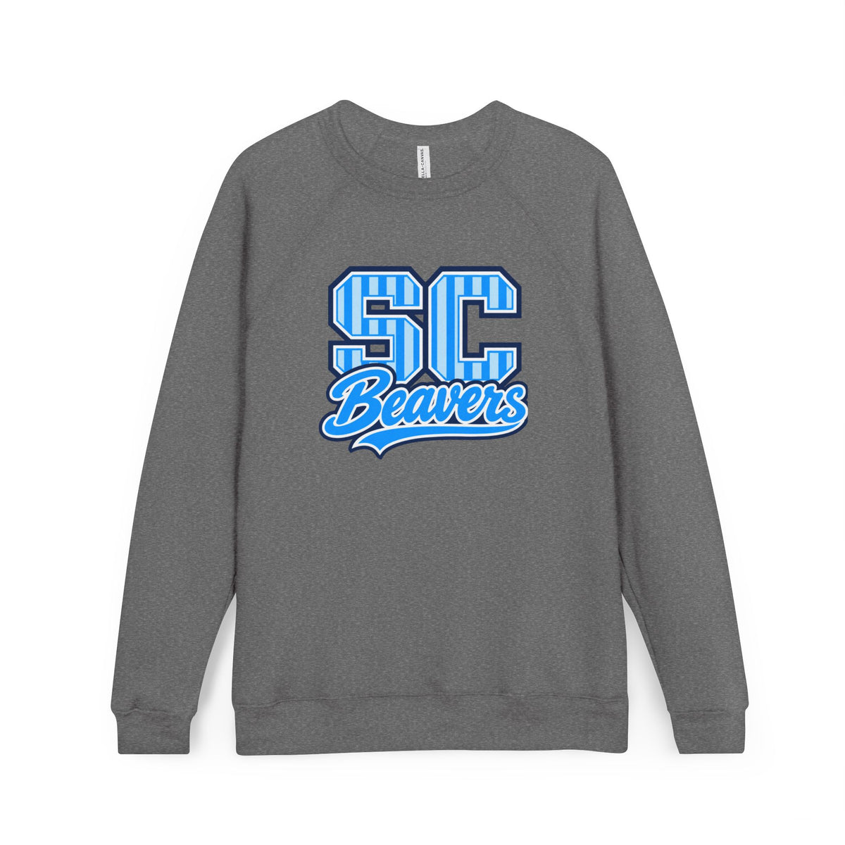 SC Beavers Striped Sponge Fleece Crewneck Sweatshirt