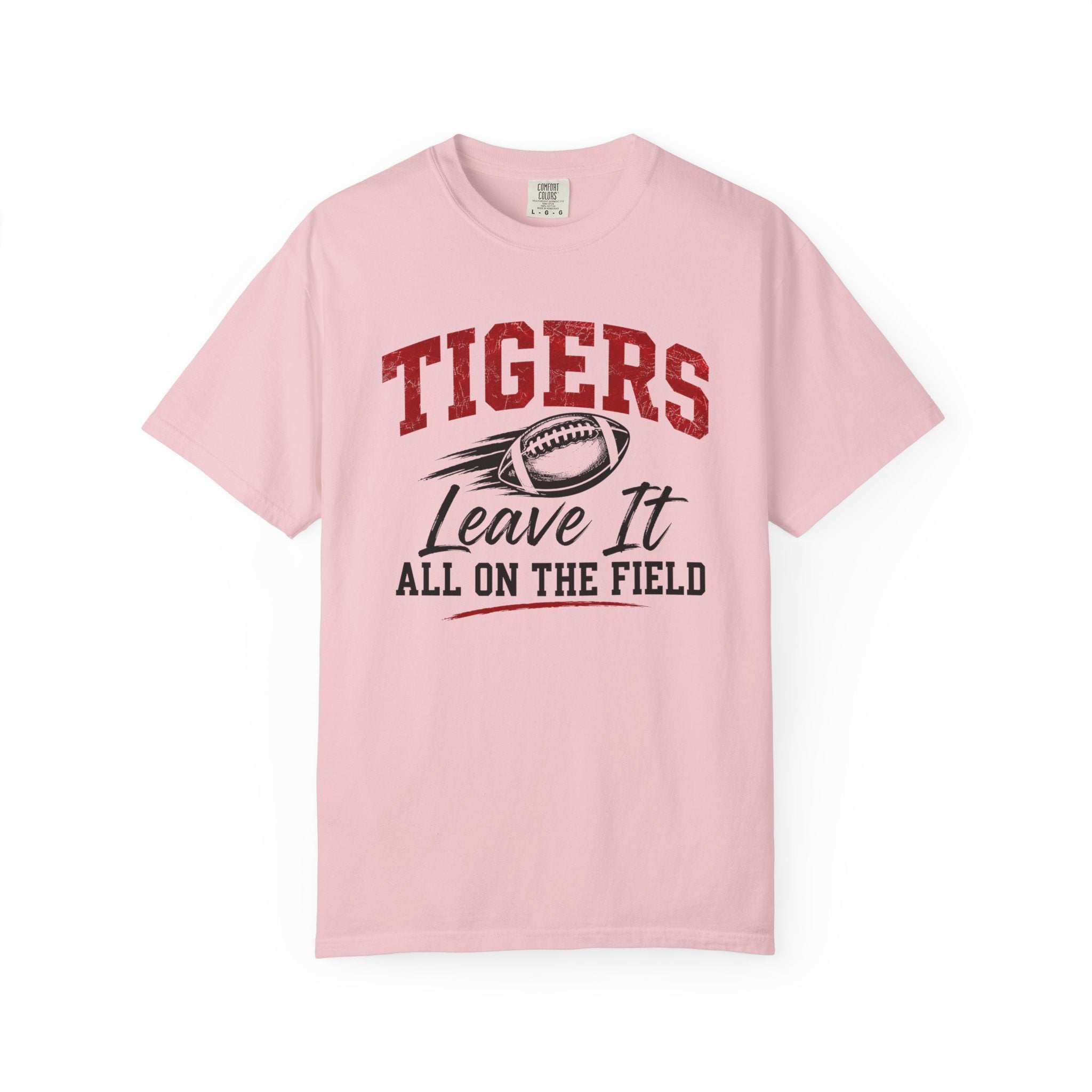 Tigers Leave It All on the Field/Comfort Colors Football Tee