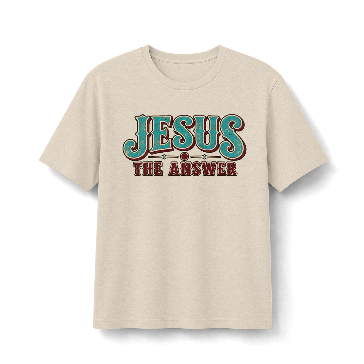 Jesus Is the Answer Retro Christian T-Shirt