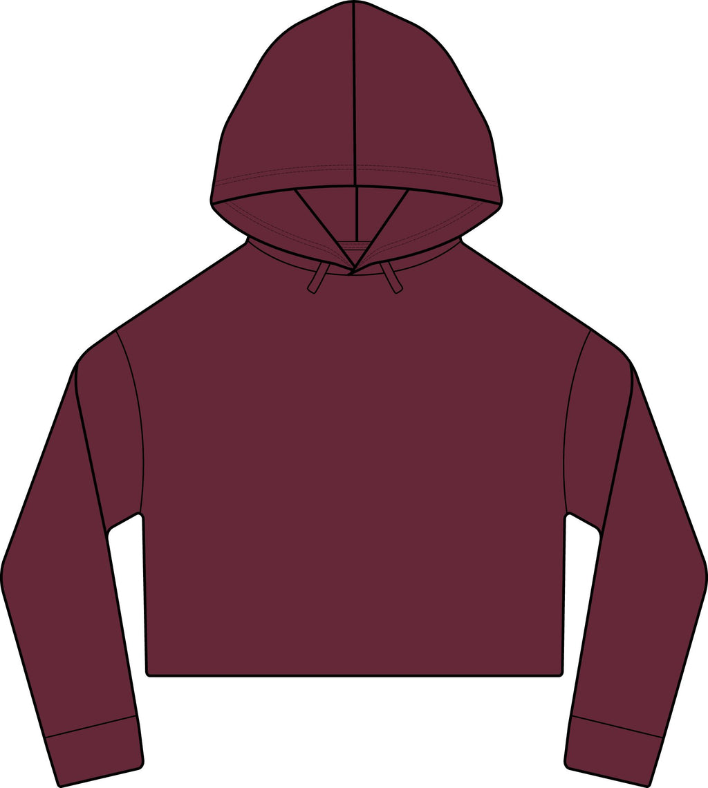 Football Bow Crop Hoodie Glitter Game Day Cherry Sweatshirt