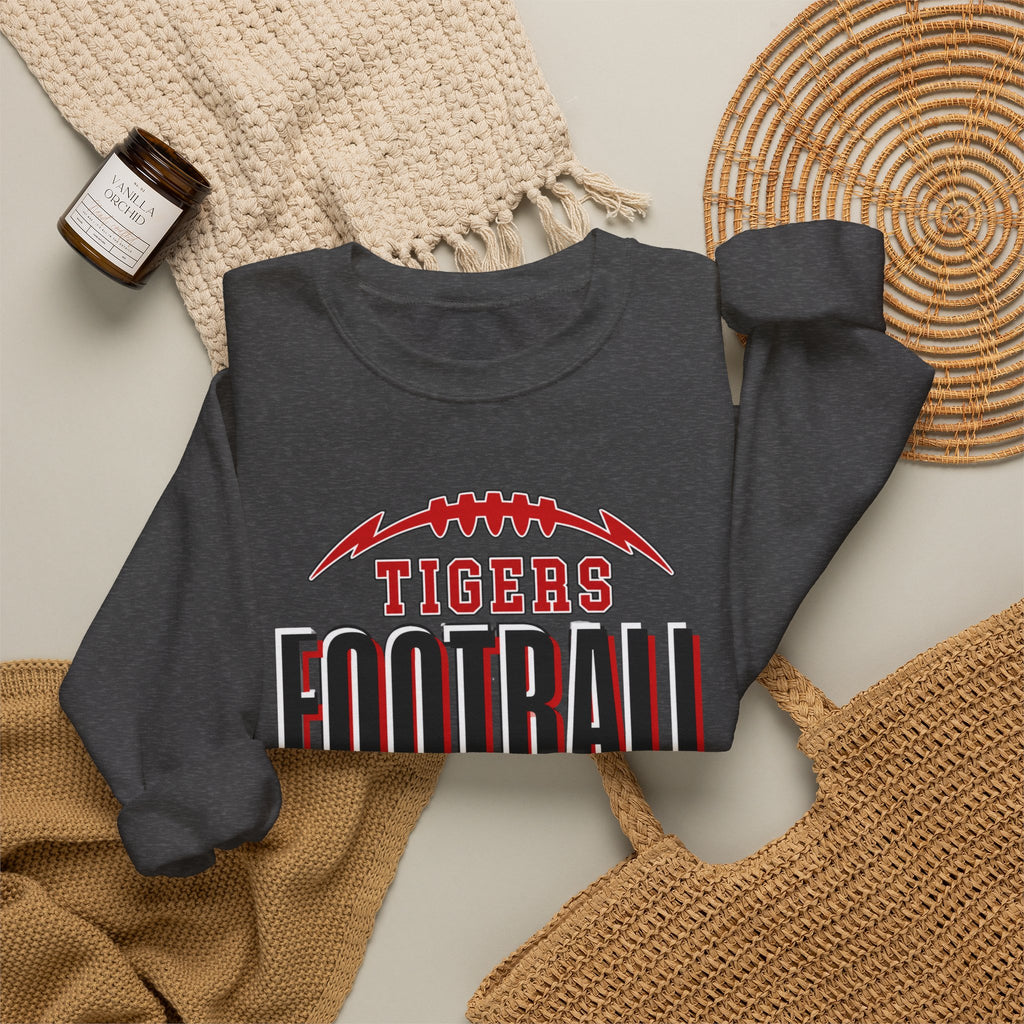 Tigers Football Crewneck Sweatshirt | Game Day Spirit Wear