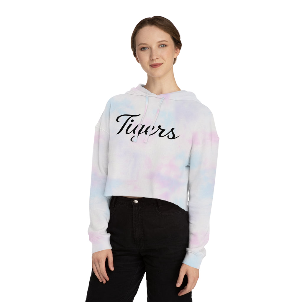 Tigers Script Cropped Hoodie