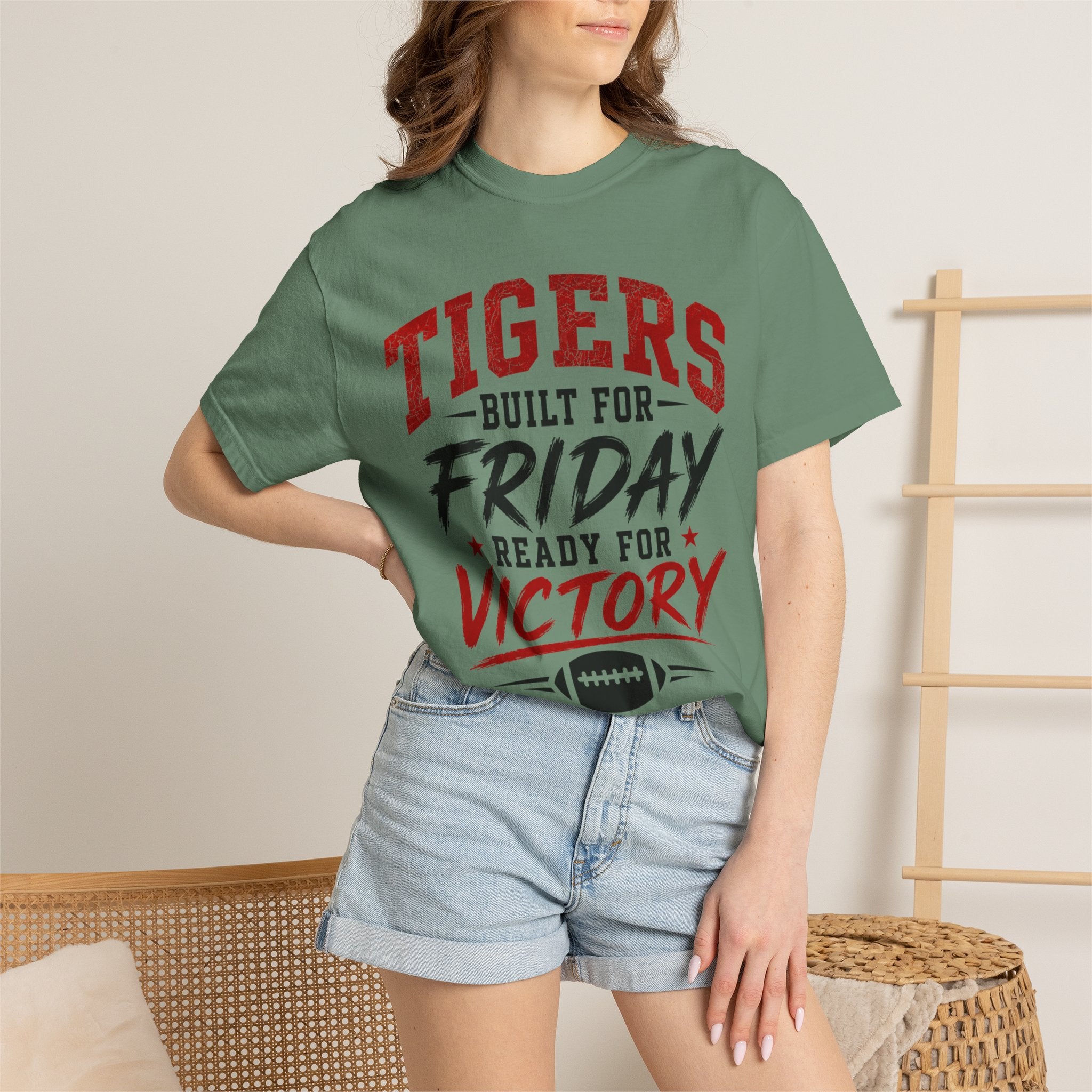 Tigers Built for Friday Football T-Shirt — Ready for Victory