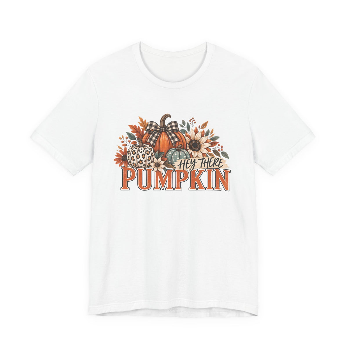 Hey There Pumpkin Leopard & Gingham Fall Tree