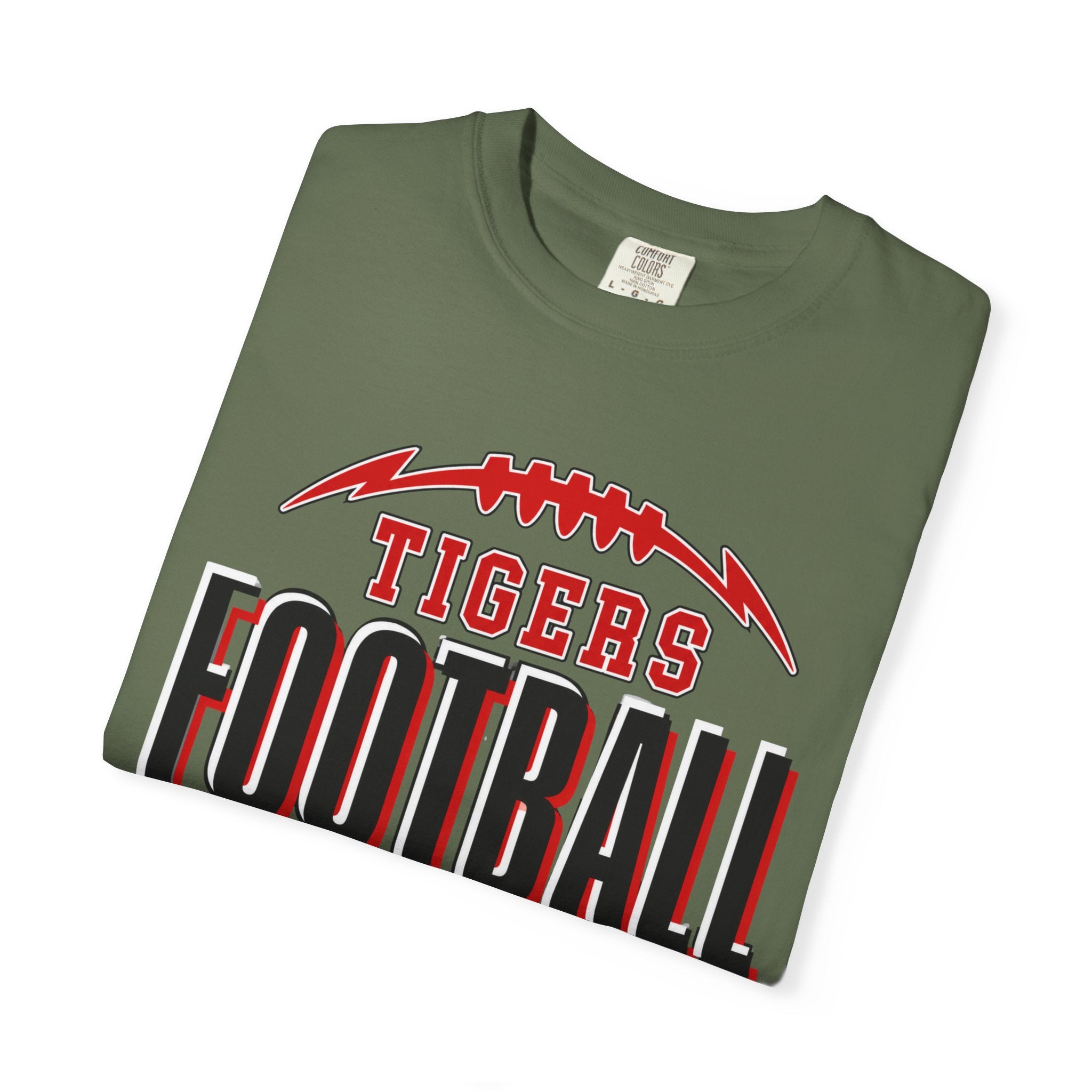 Tigers Football Comfort Colors Tee