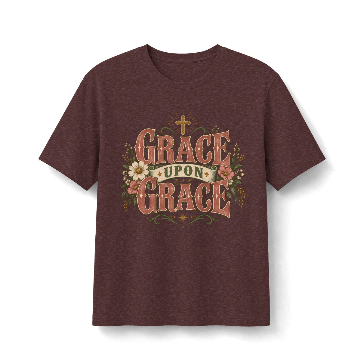 Grace Upon Grace Vintage Floral Faith Tee