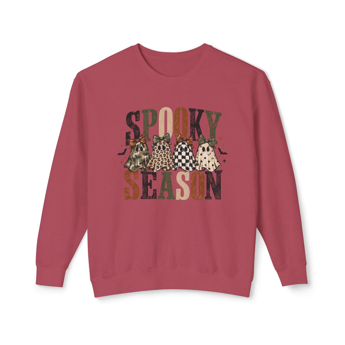Spooky Season Ghosts Lightweight Crewneck Sweatshirt