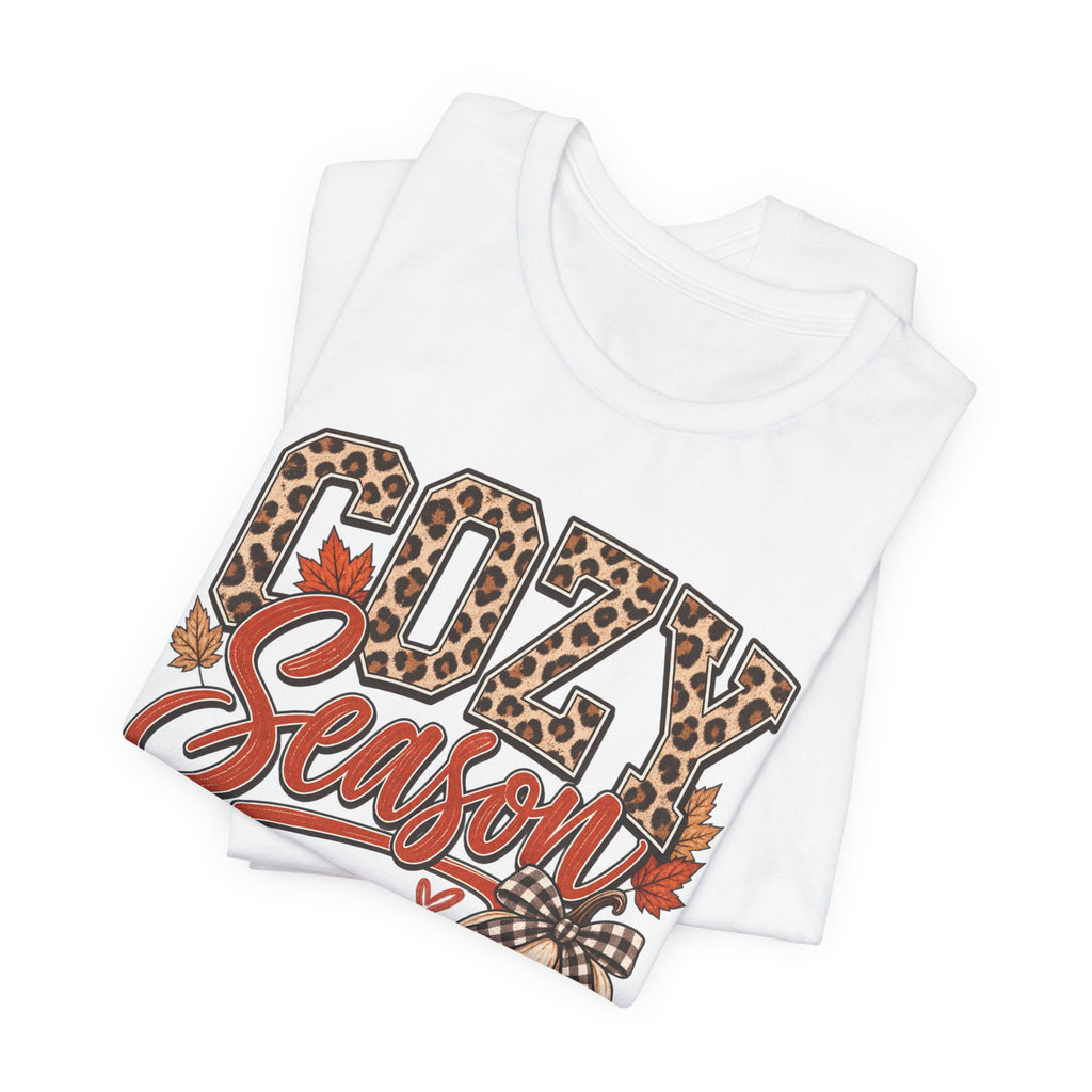 Cozy Season Leopard Fall Graphic Tee