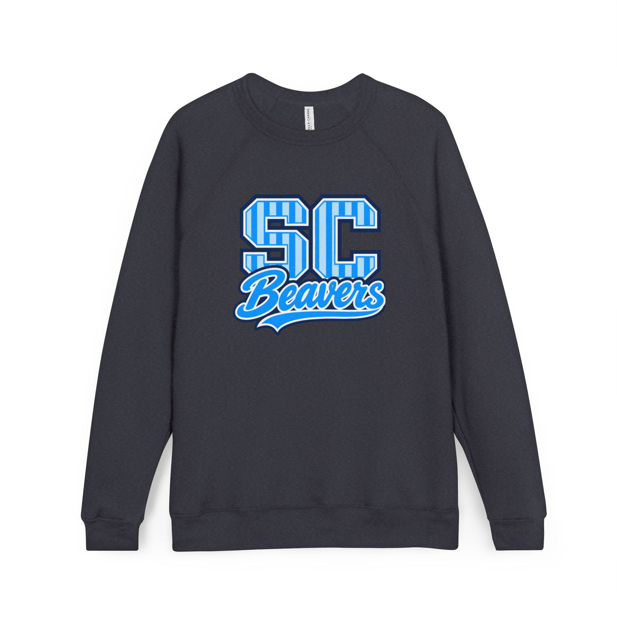 SC Beavers Striped Sponge Fleece Crewneck Sweatshirt