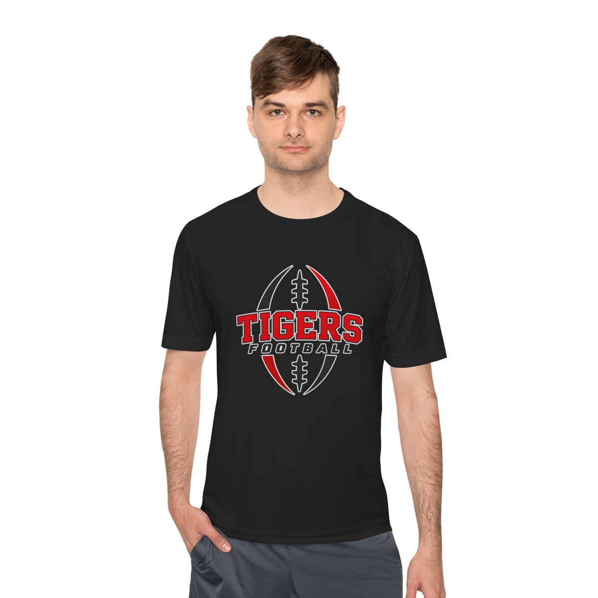 Tigers Football Moisture-Wicking Tee