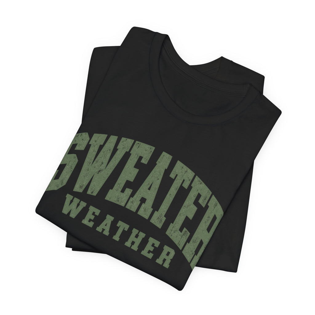 Sweater Weather T-Shirt - Vintage Collegiate Fall Tee