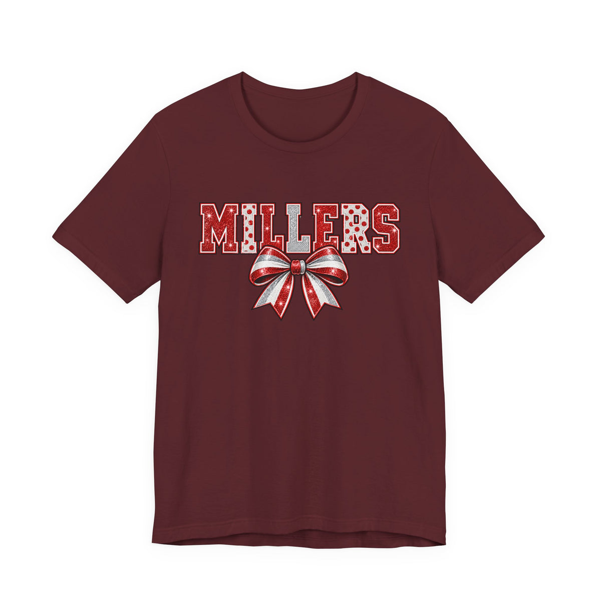 Millers Red & Silver Bow Unisex Tee
