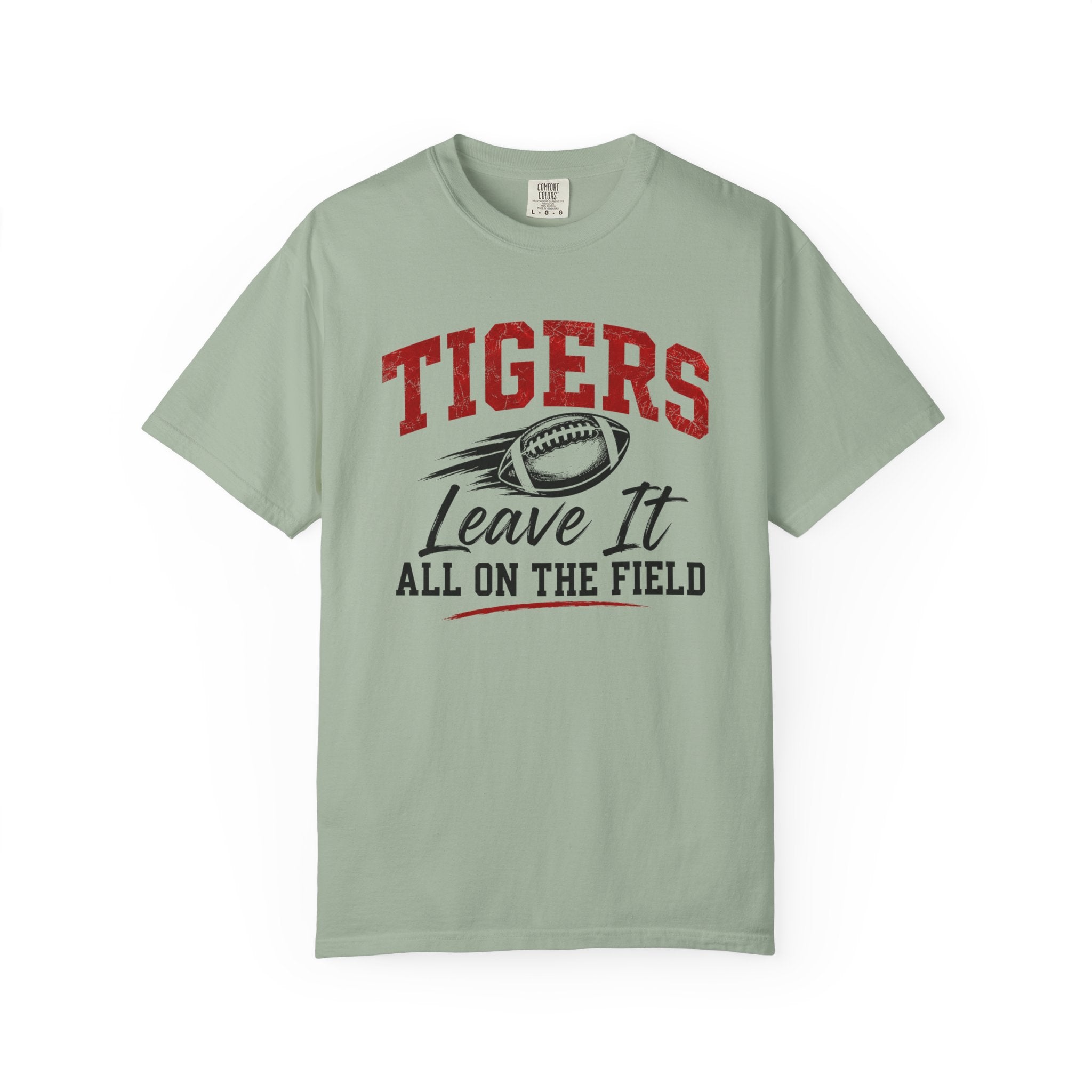 Tigers Leave It All on the Field/Comfort Colors Football Tee