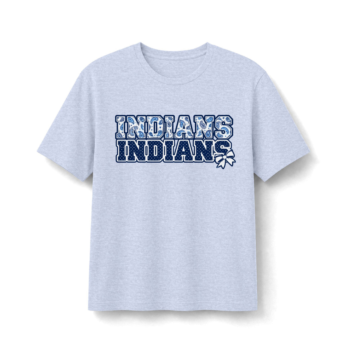 El Reno Indians Stacked Paisley & Bow Tee