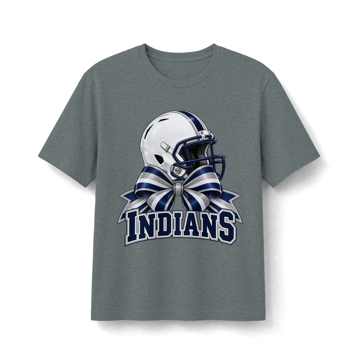 El Reno Indians Football Helmet & Bow Tee