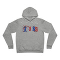 Bruins Bow Hoodie - Red & Royal Zebra Print Spirit Sweatshirt