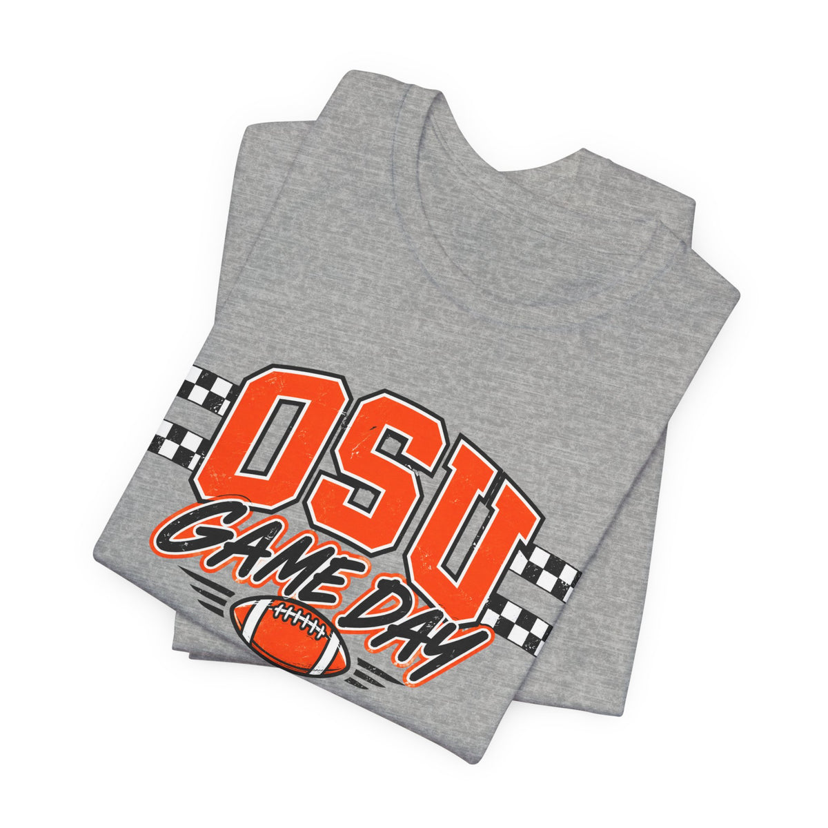 OSU Game Day Checkered Football Tee