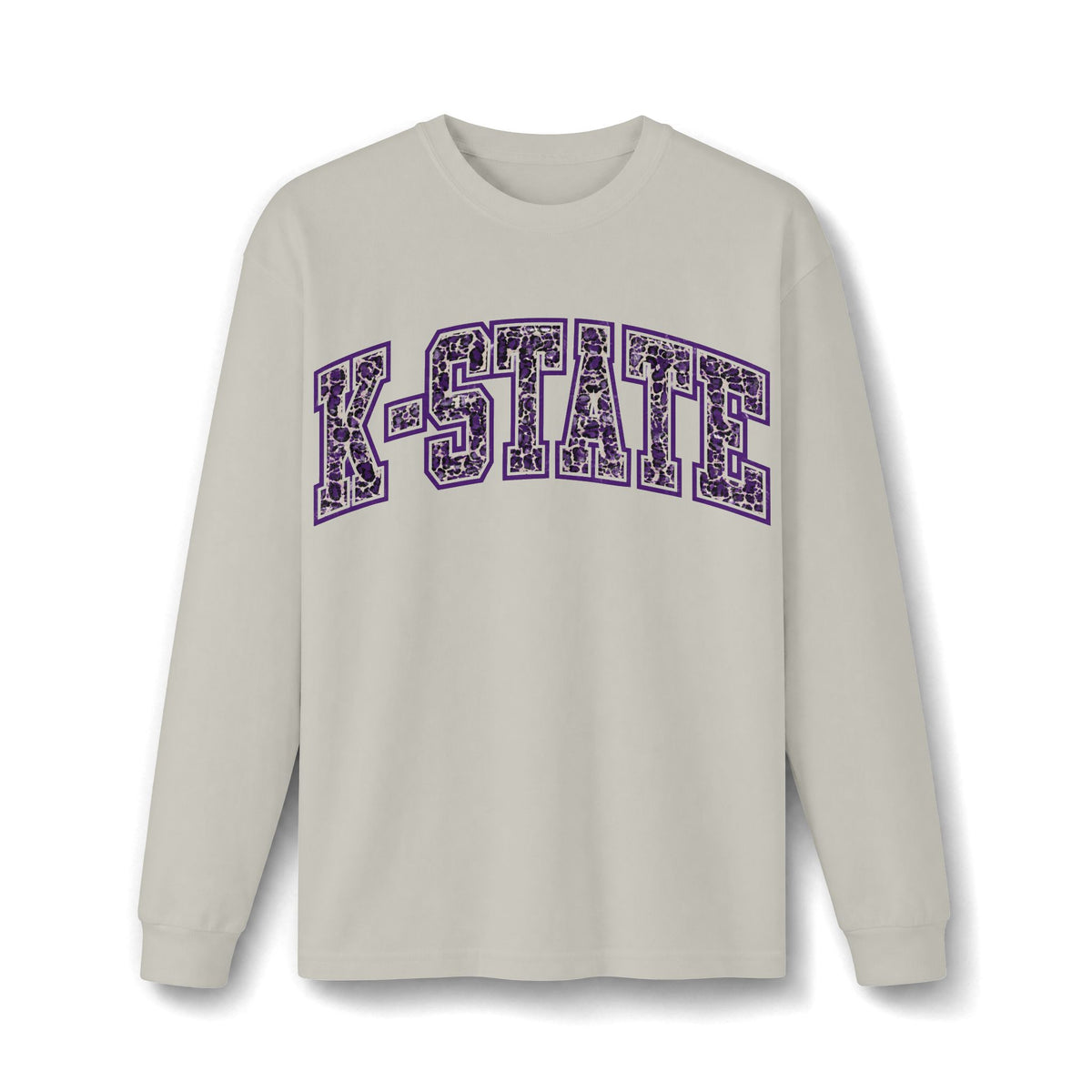 K-STATE Leopard Heavyweight Long Sleeve Tee