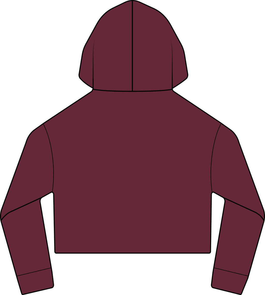Football Bow Crop Hoodie Glitter Game Day Cherry Sweatshirt