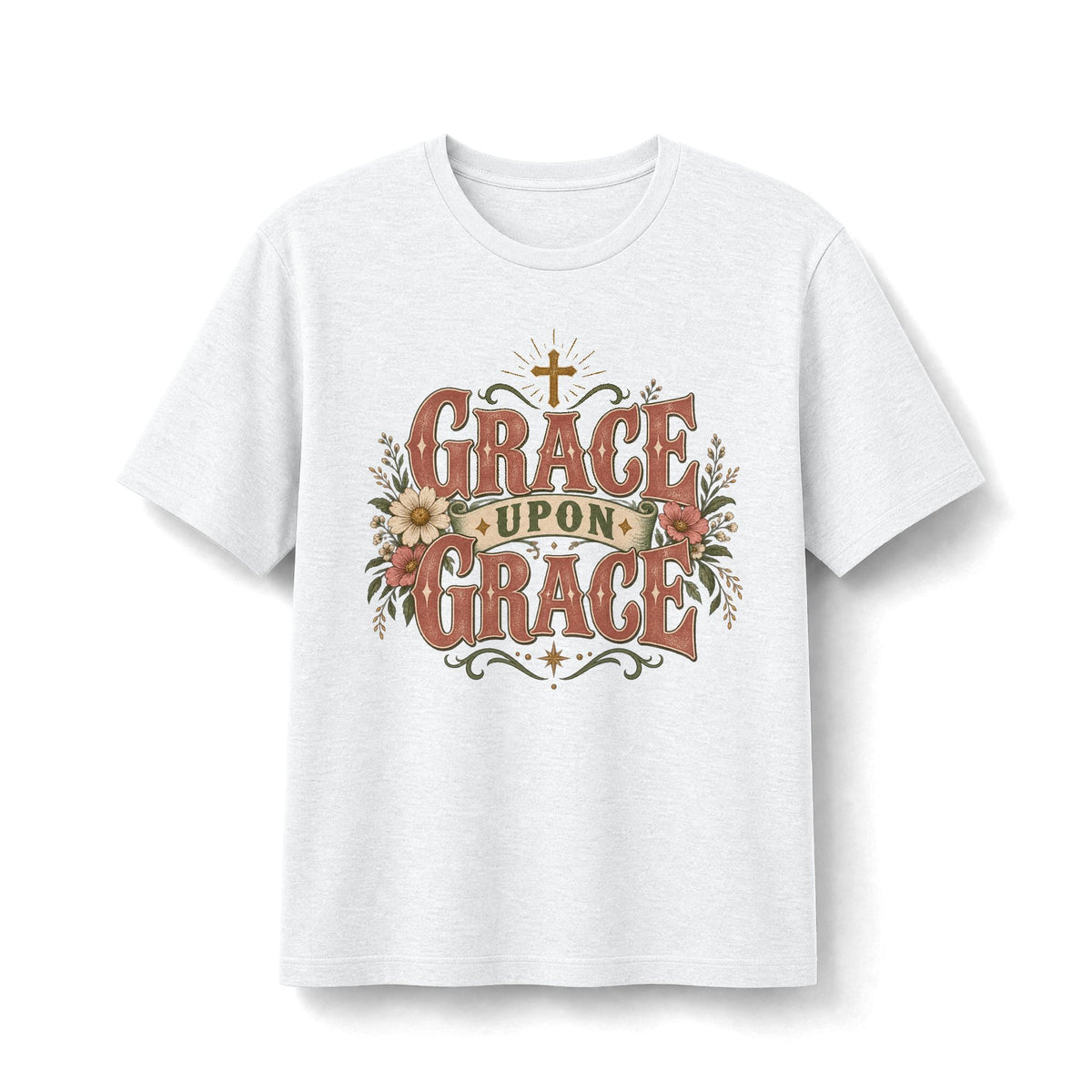 Grace Upon Grace Vintage Floral Faith Tee