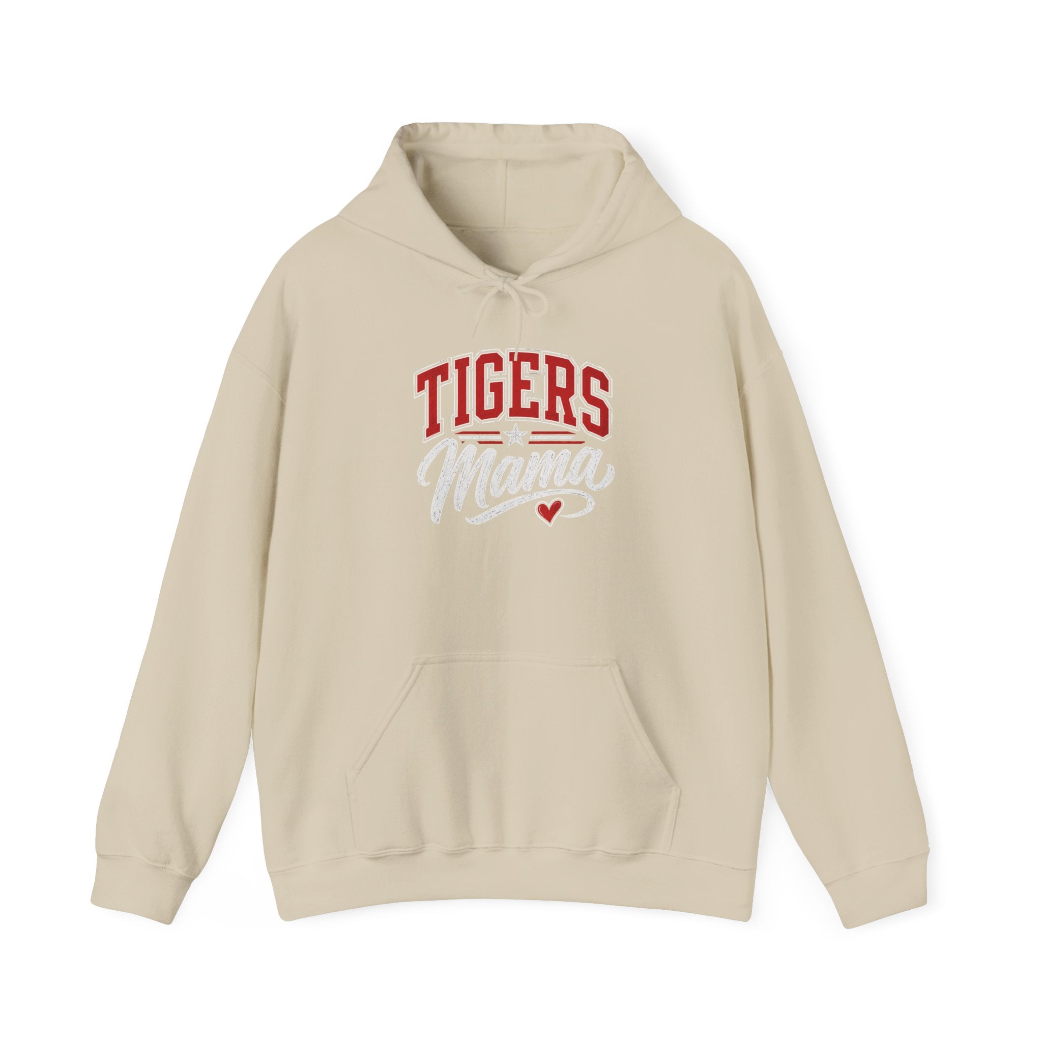 Tigers Mama Hoodie/ Vintage Script Game Day Sweatshirt