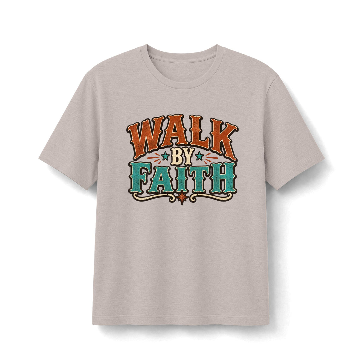 Walk by Faith Retro Christian Tee