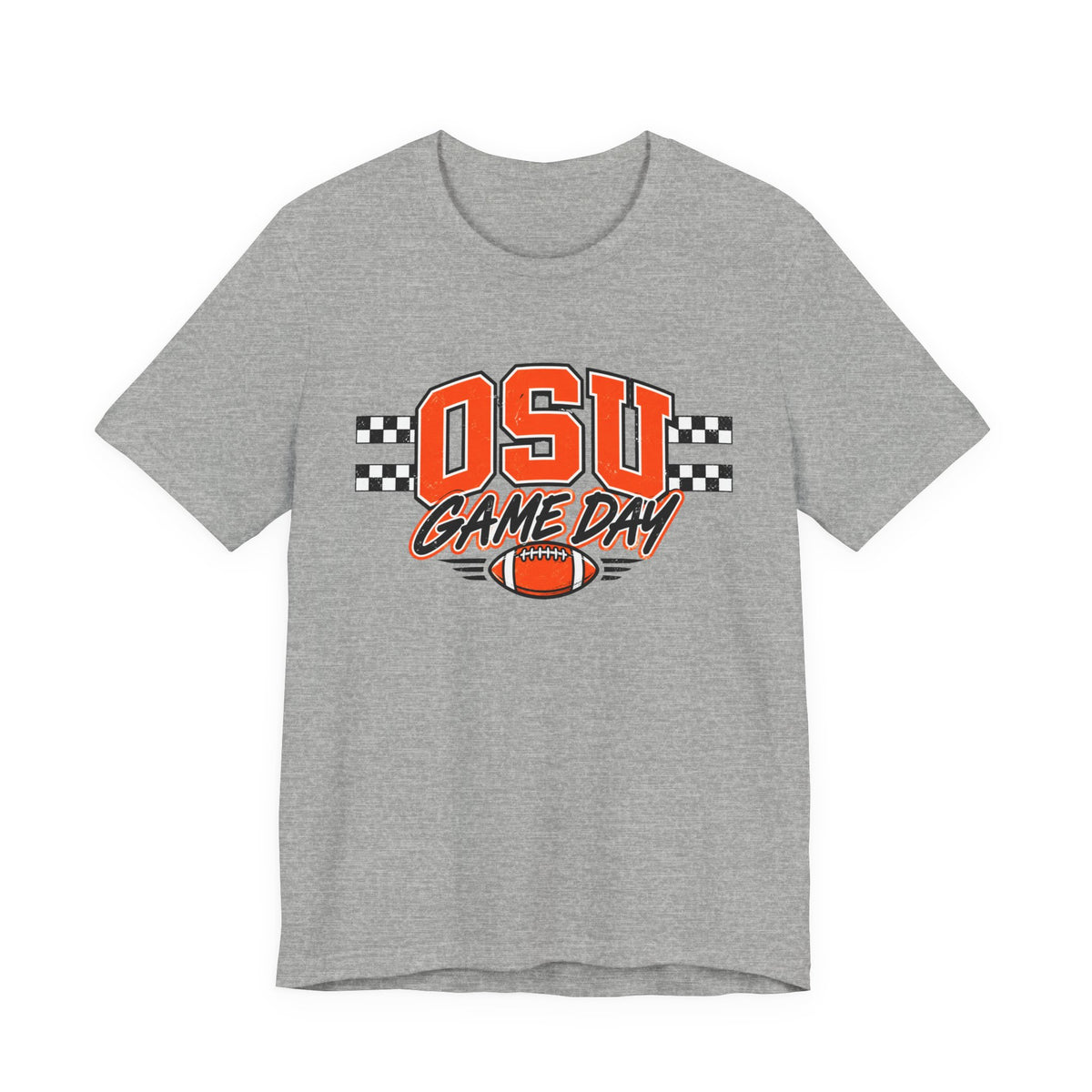 OSU Game Day Checkered Football Tee
