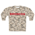BRONCOS Camo Sweatshirt | Beige Camouflage Crewneck