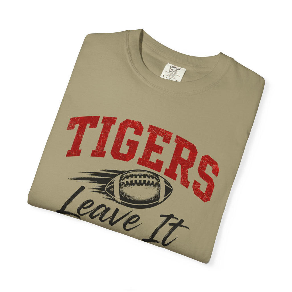 Tigers Leave It All on the Field/Comfort Colors Football Tee