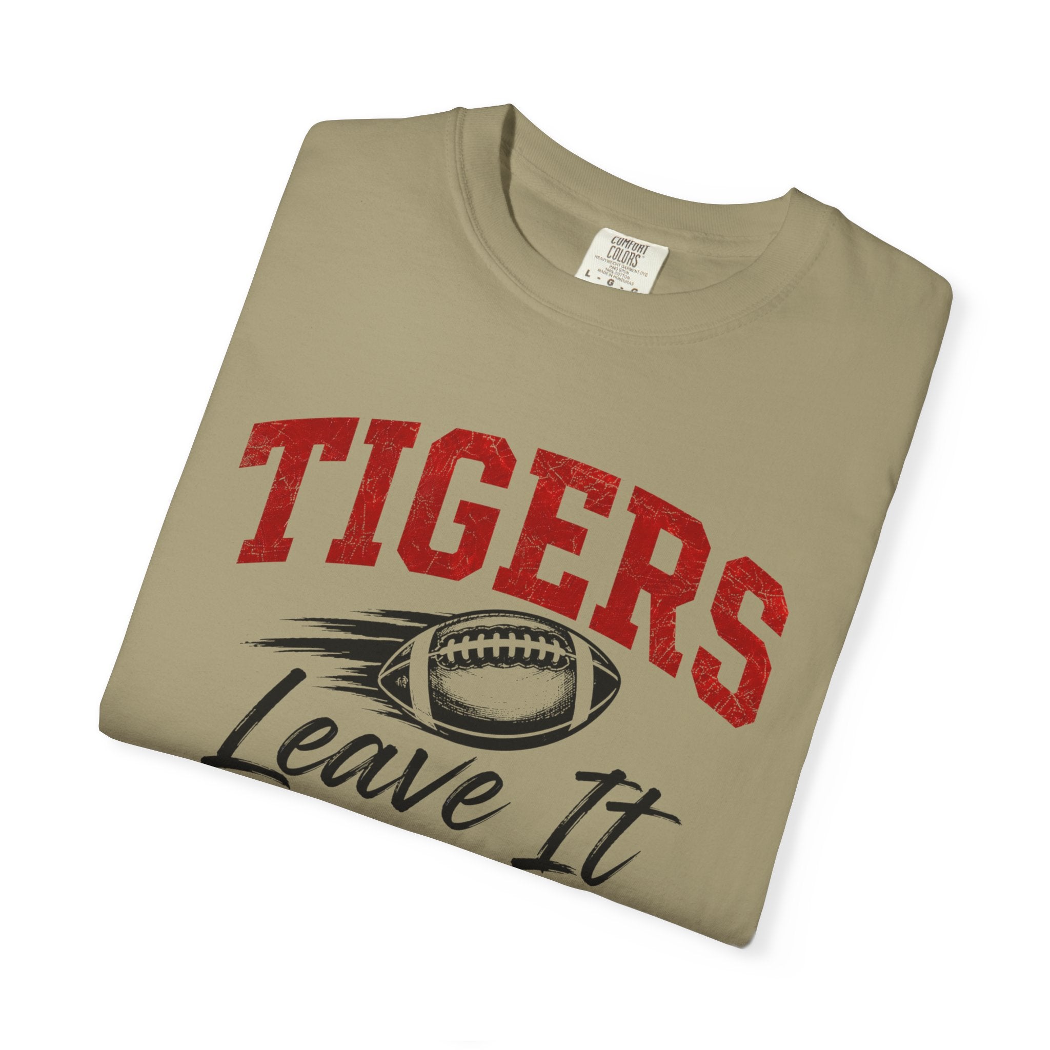 Tigers Leave It All on the Field/Comfort Colors Football Tee