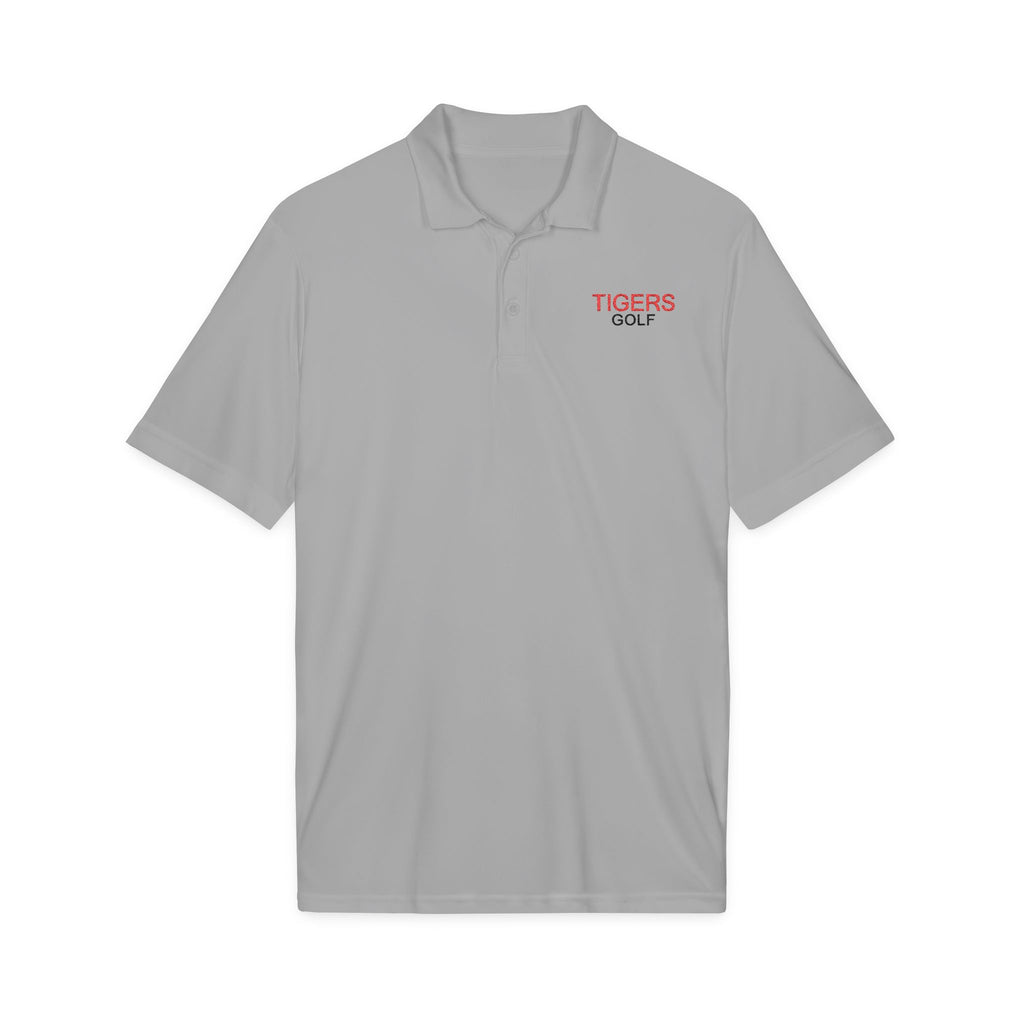 Tigers Golf Embroidered Polo - Red & Black