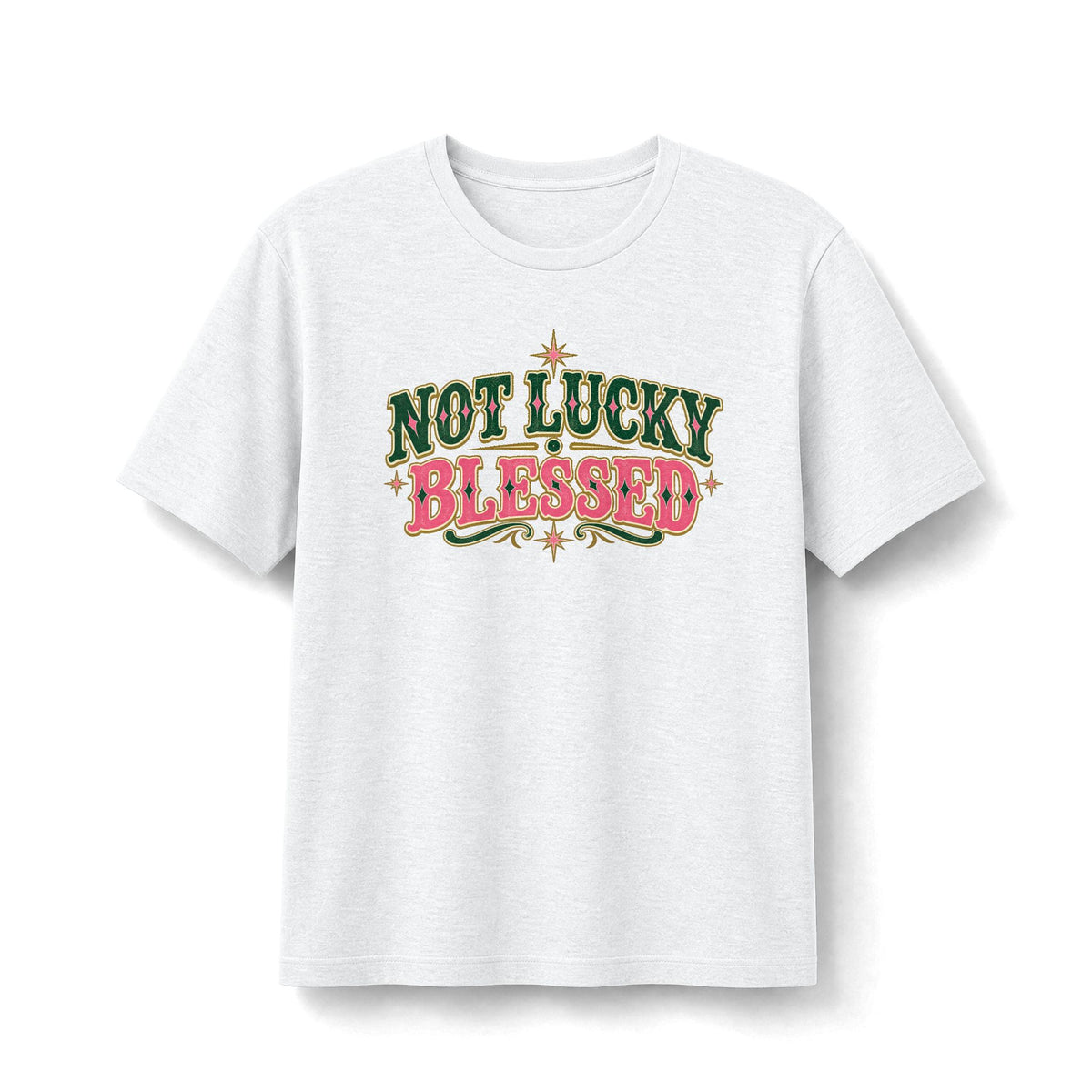 Not Lucky, Blessed Retro Faith Tee
