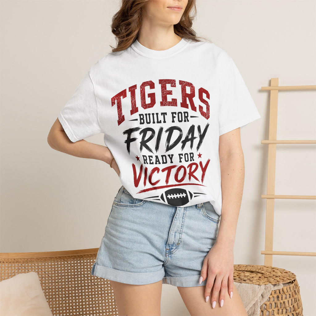Tigers Built for Friday Football T-Shirt — Ready for Victory