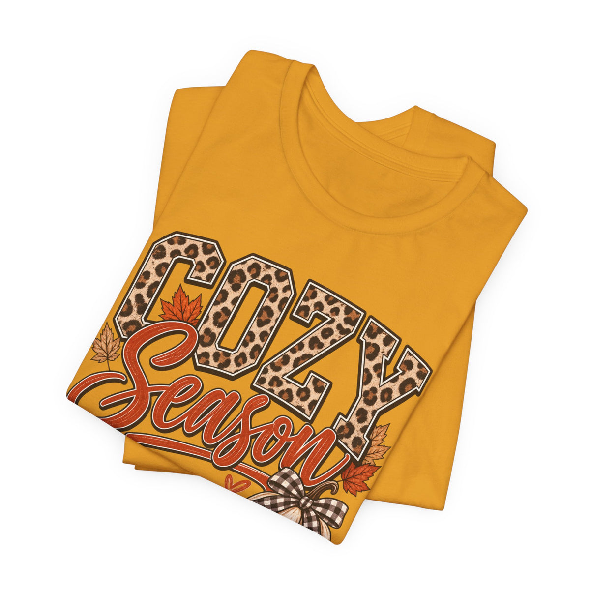 Cozy Season Leopard Fall Graphic Tee