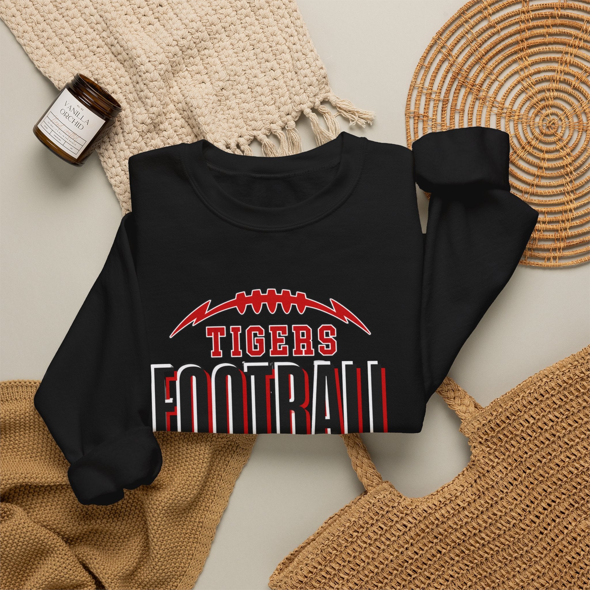 Tigers Gridiron Throwback Crewneck