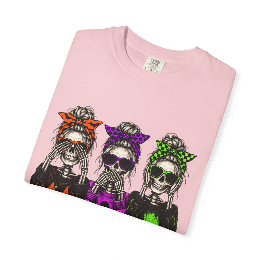 Halloween Skeletons T-Shirt - Colorful Spooky Graphic Tee