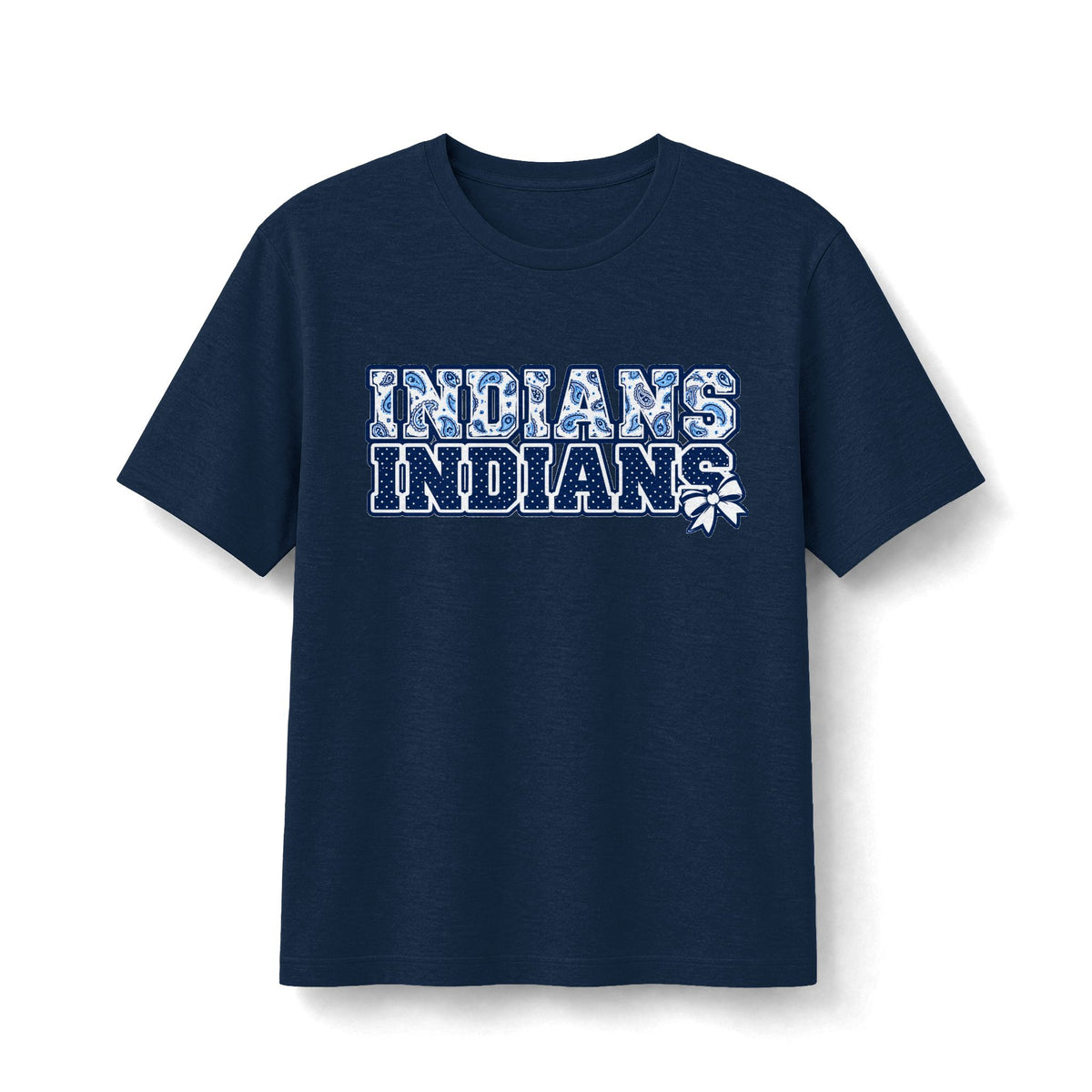 El Reno Indians Stacked Paisley & Bow Tee