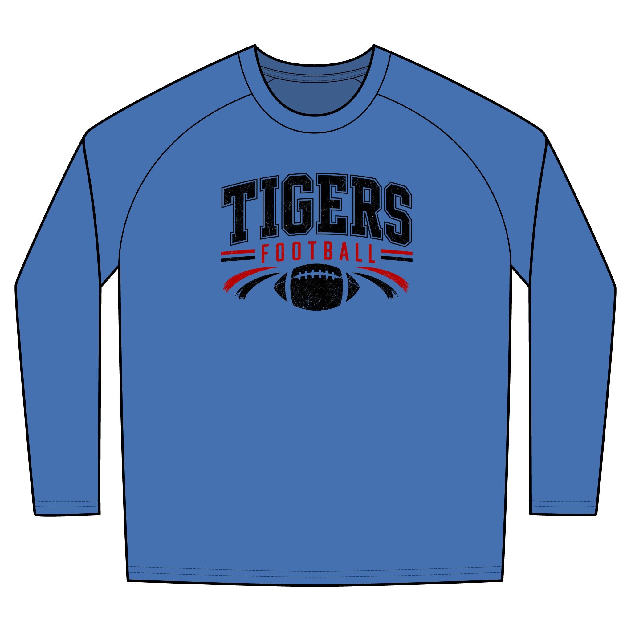 Tigers Football Long Sleeve Tee