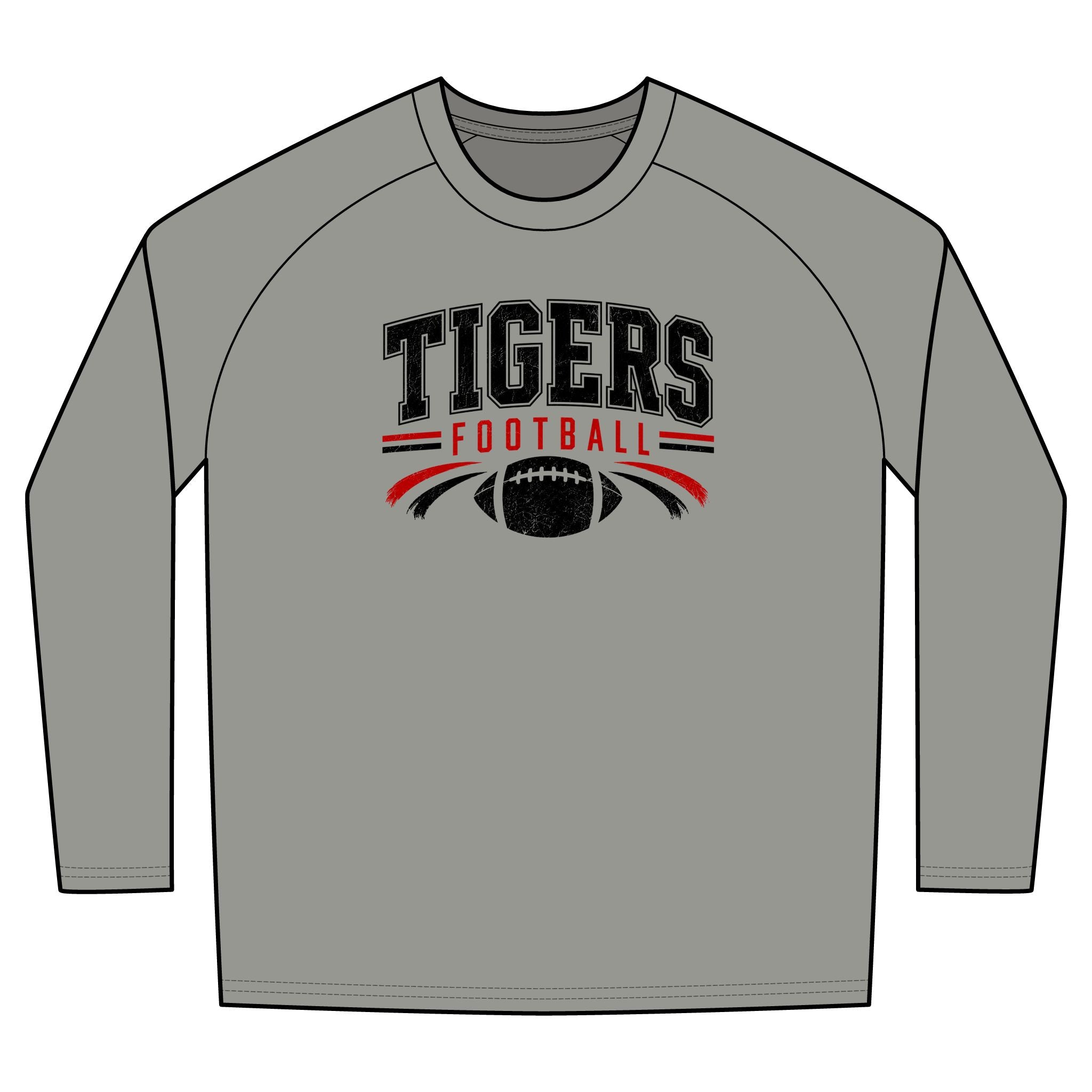 Tigers Football Long Sleeve Tee