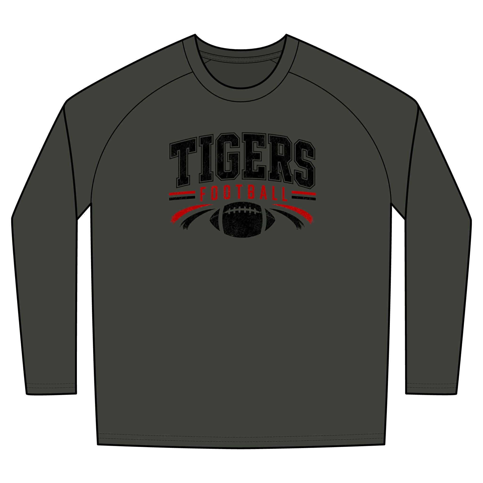 Tigers Football Long Sleeve Tee
