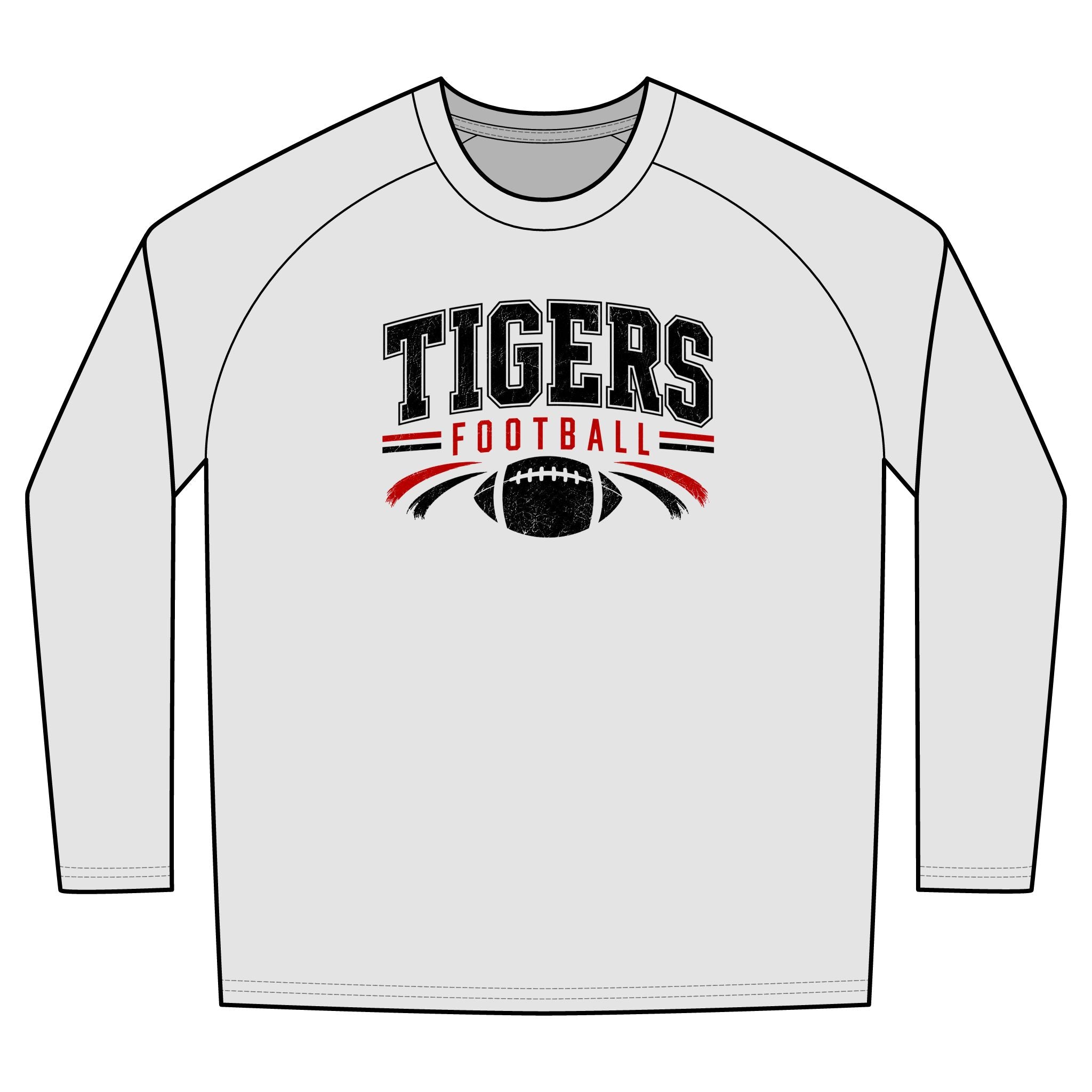 Tigers Football Long Sleeve Tee