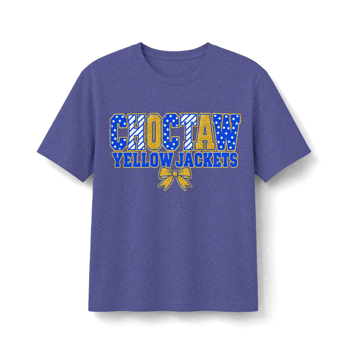 Choctaw Yellowjackets Blue & Gold Bow