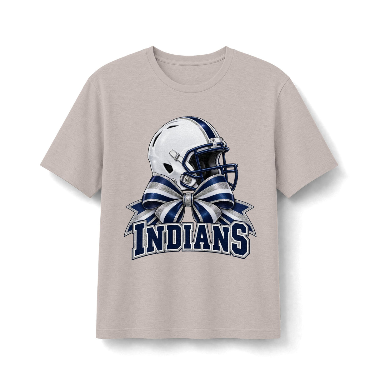 El Reno Indians Football Helmet & Bow Tee