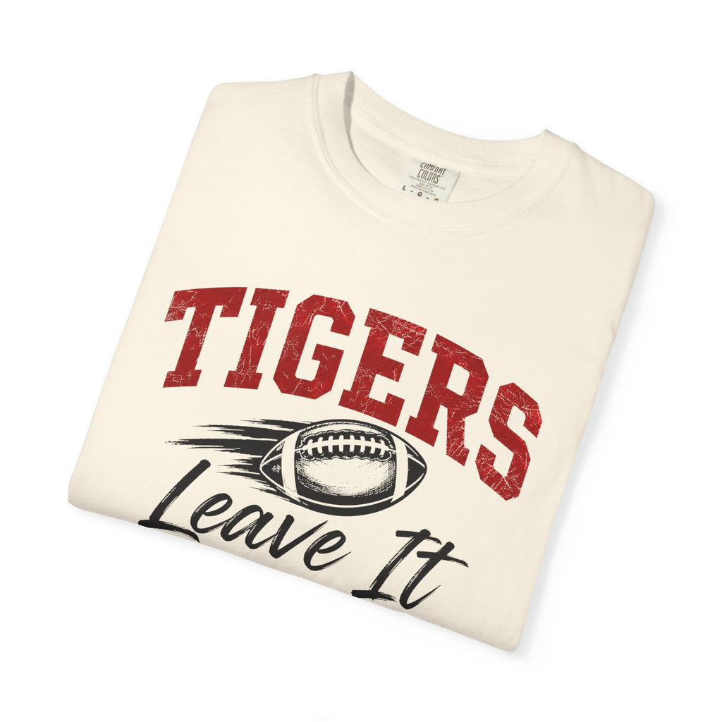 Tigers Leave It All on the Field/Comfort Colors Football Tee