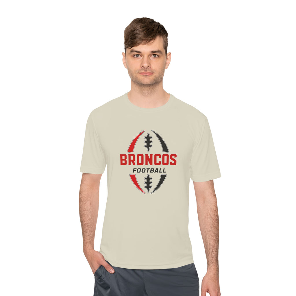 Broncos Football Tee — Moisture-Wicking Athletic Shirt