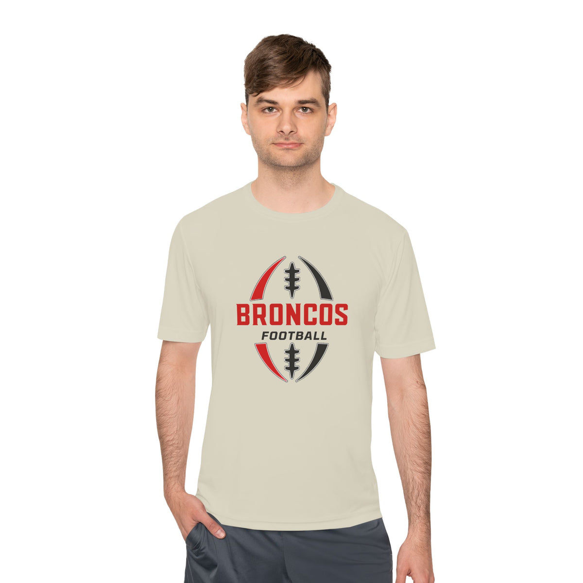 Broncos Football Tee — Moisture-Wicking Athletic Shirt