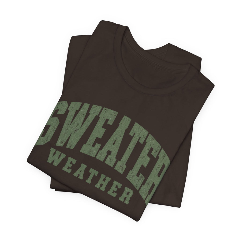 Sweater Weather T-Shirt - Vintage Collegiate Fall Tee