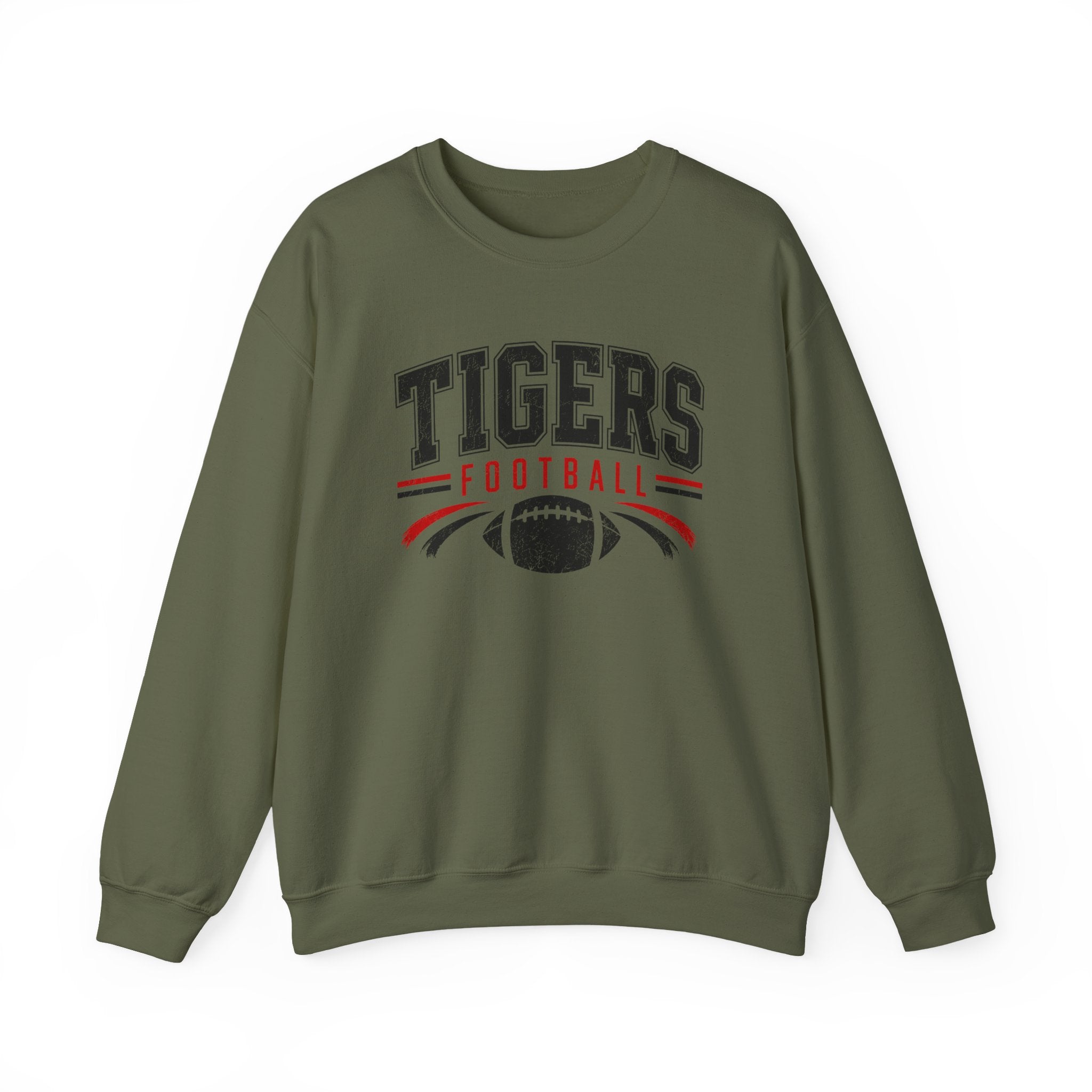 Tigers Football Vintage Logo Sweatshirt | Team Spirit Pullover